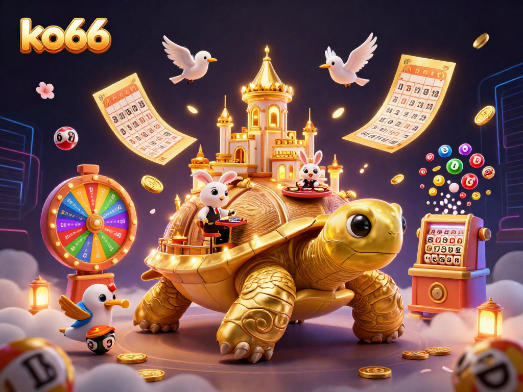 Experience vibrant excitement at ko66 with a golden tortoise casino and dynamic game elements.