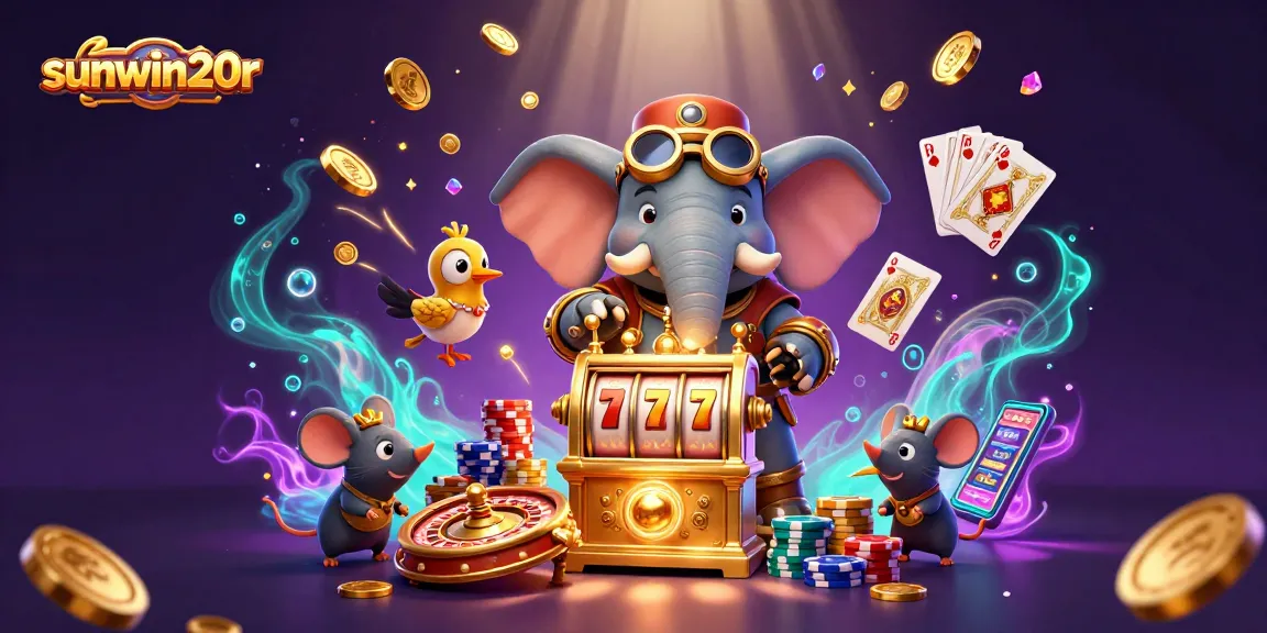 Engage in thrilling slots with sunwin20r's steampunk elephant, winning big!