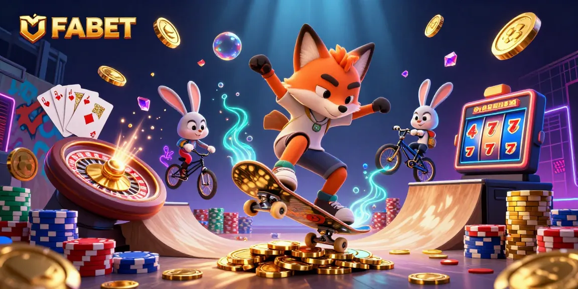Experience thrilling gameplay at UFABET with dazzling casino symbols and vibrant characters.