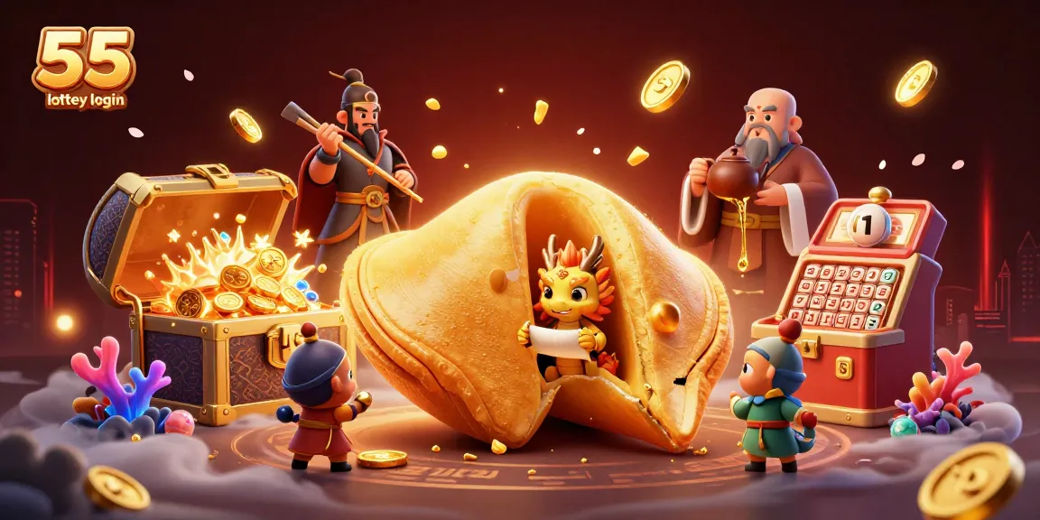 Engage with the thrilling 55 lottery login experience in a dynamic 3D casino scene filled with excitement.