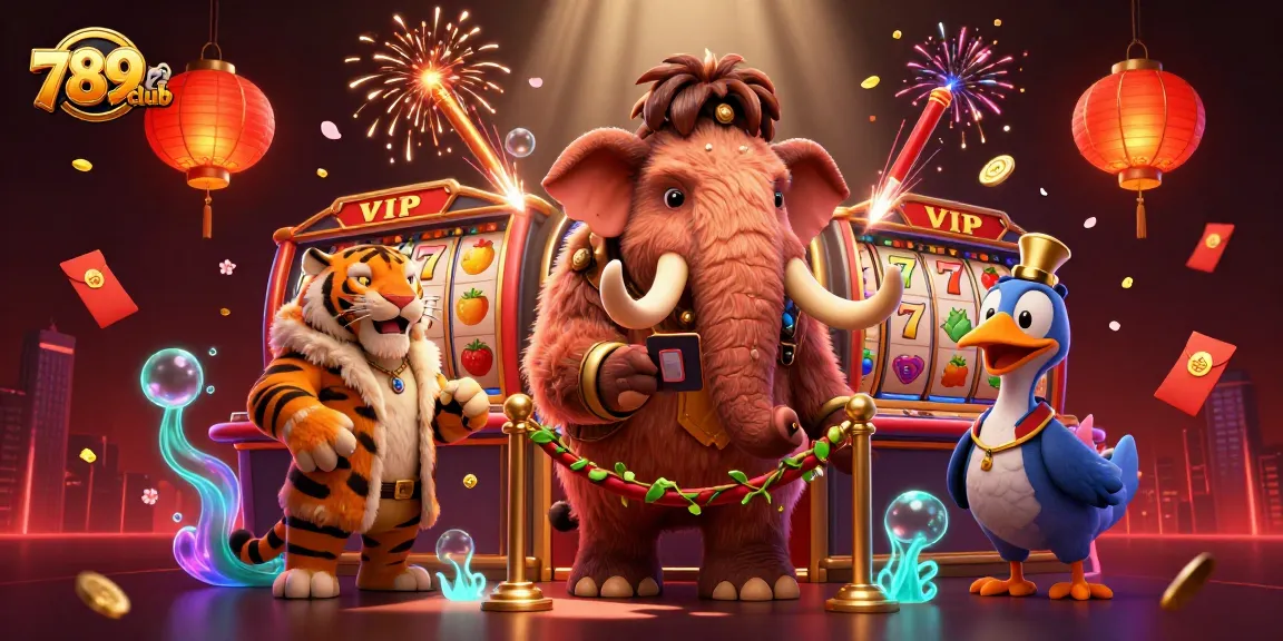 Engage in thrilling 789club gameplay with a vibrant casino cartoon scene featuring exciting gaming elements.