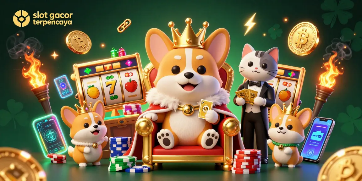 Experience the thrill with slot gacor terpercaya as royalty reigns over a poker chip throne.